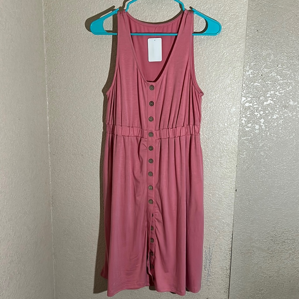 Button summer dress